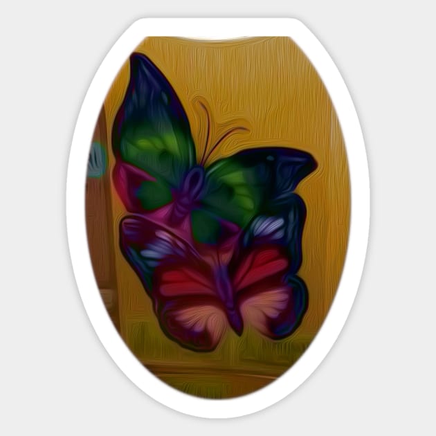Butterfly Eggshells Sticker by TriForceDesign